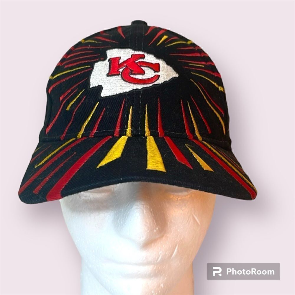NFL GAME DAY Vintage Kansas City Chiefs Drew Pearson Fireworks Snapback Hat